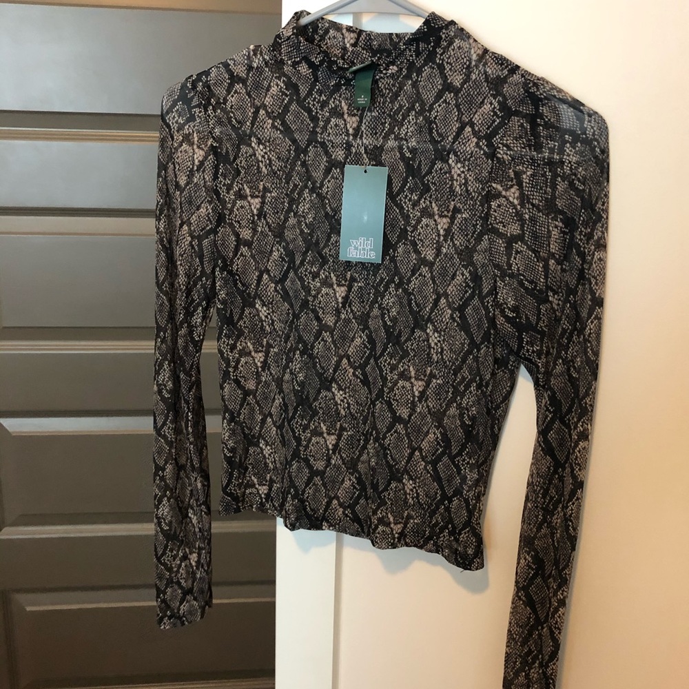 Snakeskin blouse